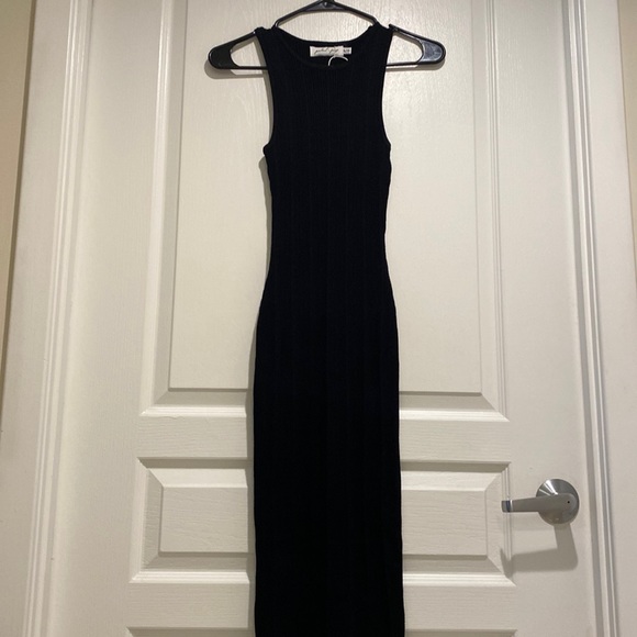 NWT Petal & Pup Black Midi Bodycon dress - Picture 2 of 8